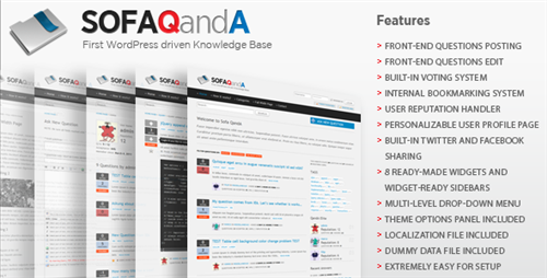 Themeforest - Sofa QandA - Knowledge Base Theme v1.0 WP - RETAIL